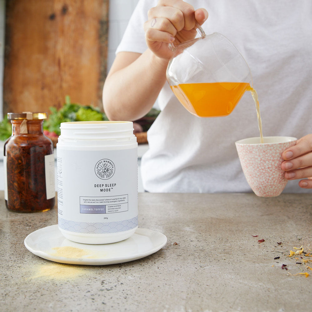 Deep Sleep Mode being poured into a mug