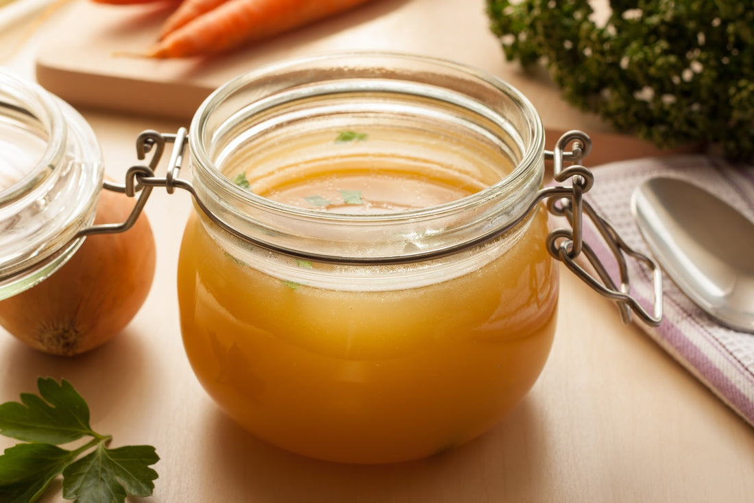 bone broth in a jar