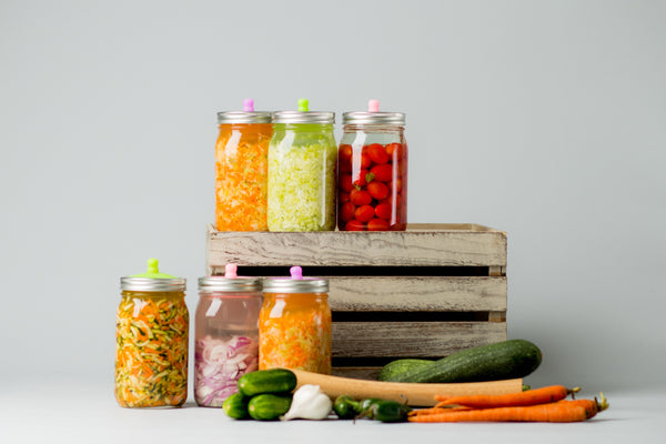 jars of fermented foods 