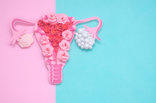 uterus made of flowers 