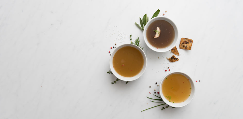 bone broth in cups