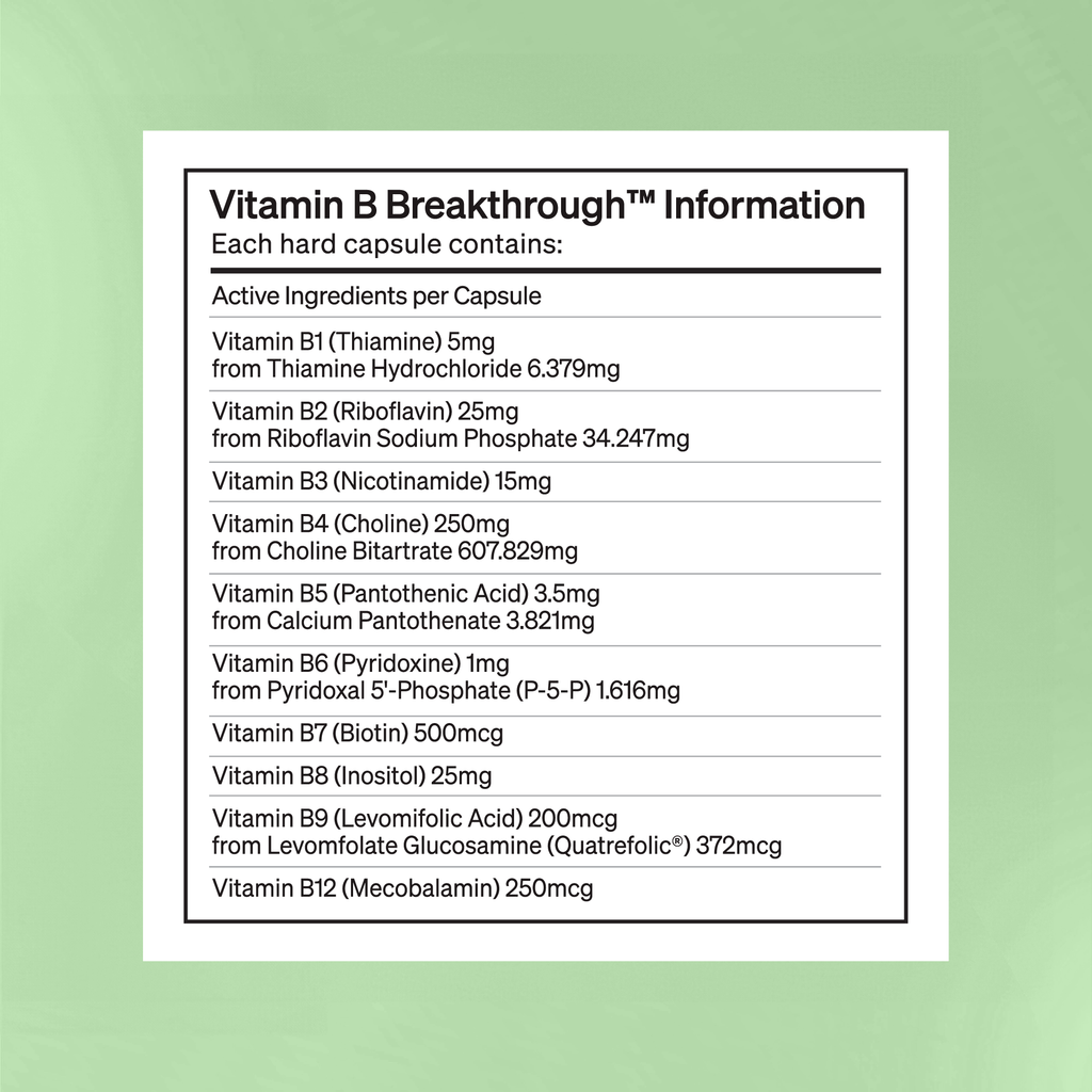 Vitamin B Breakthrough