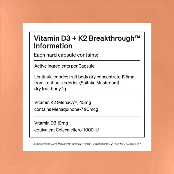 Vitamin D3 & K2 Breakthrough