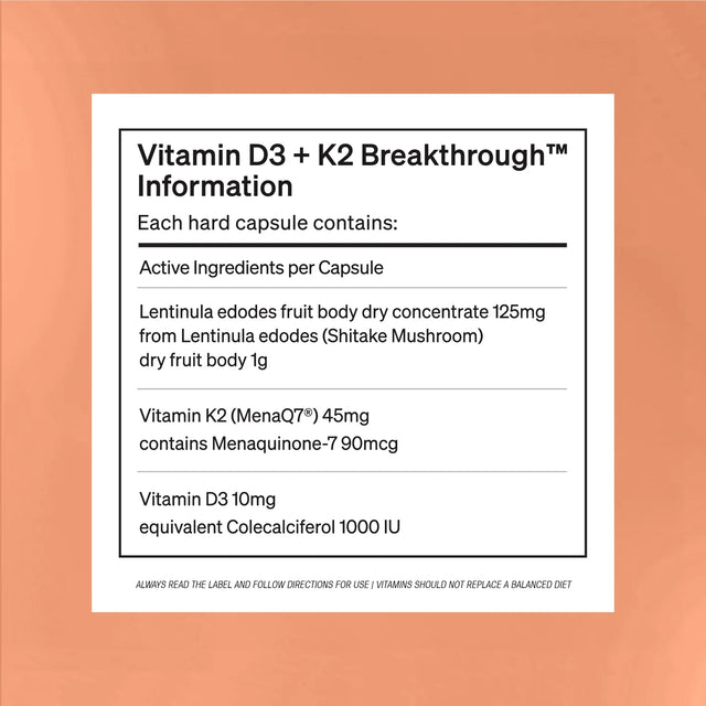 Vitamin D3 & K2 Breakthrough