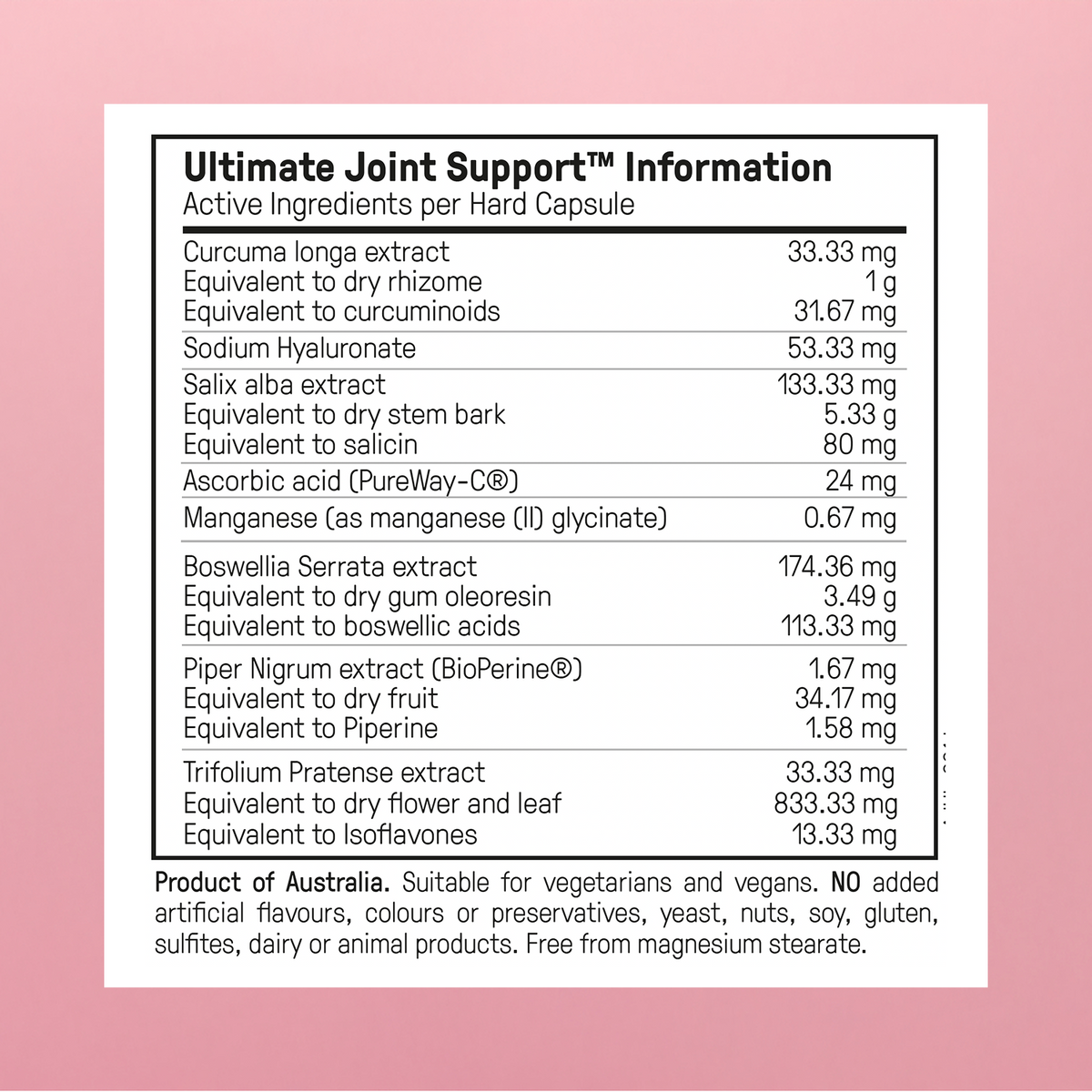 Ultimate Joint Support