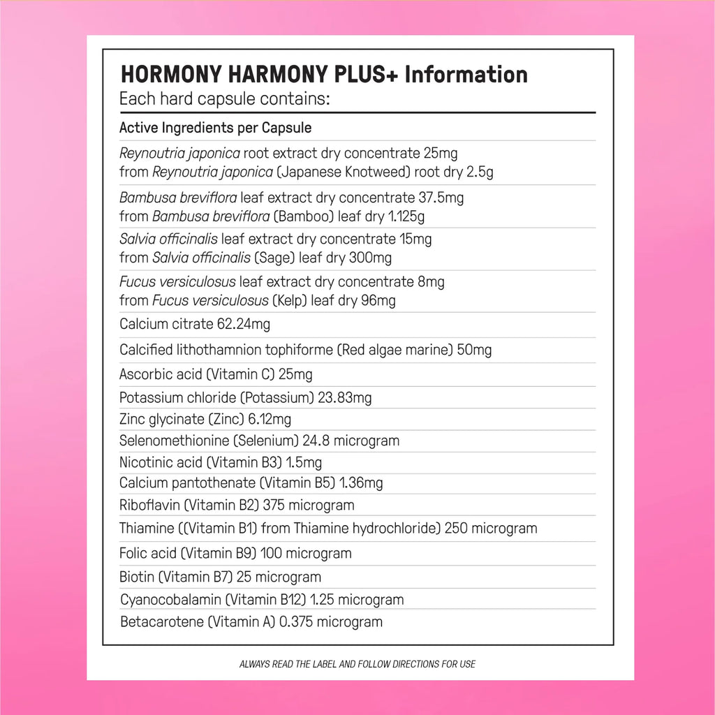 New Hormone Harmony PLUS+