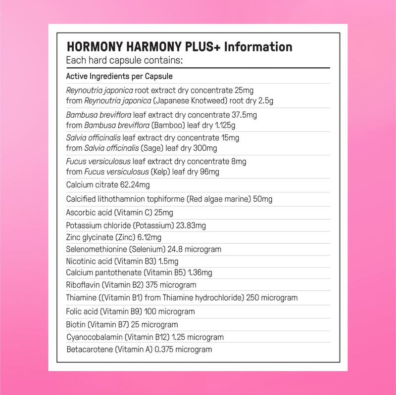 New Hormone Harmony PLUS+