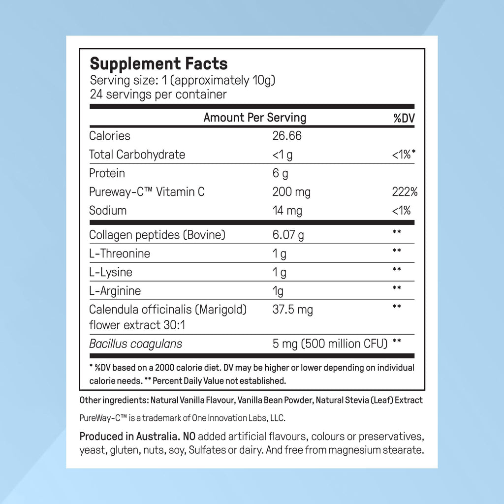 Happy Mammoth Complete Gut Repair Ingredients