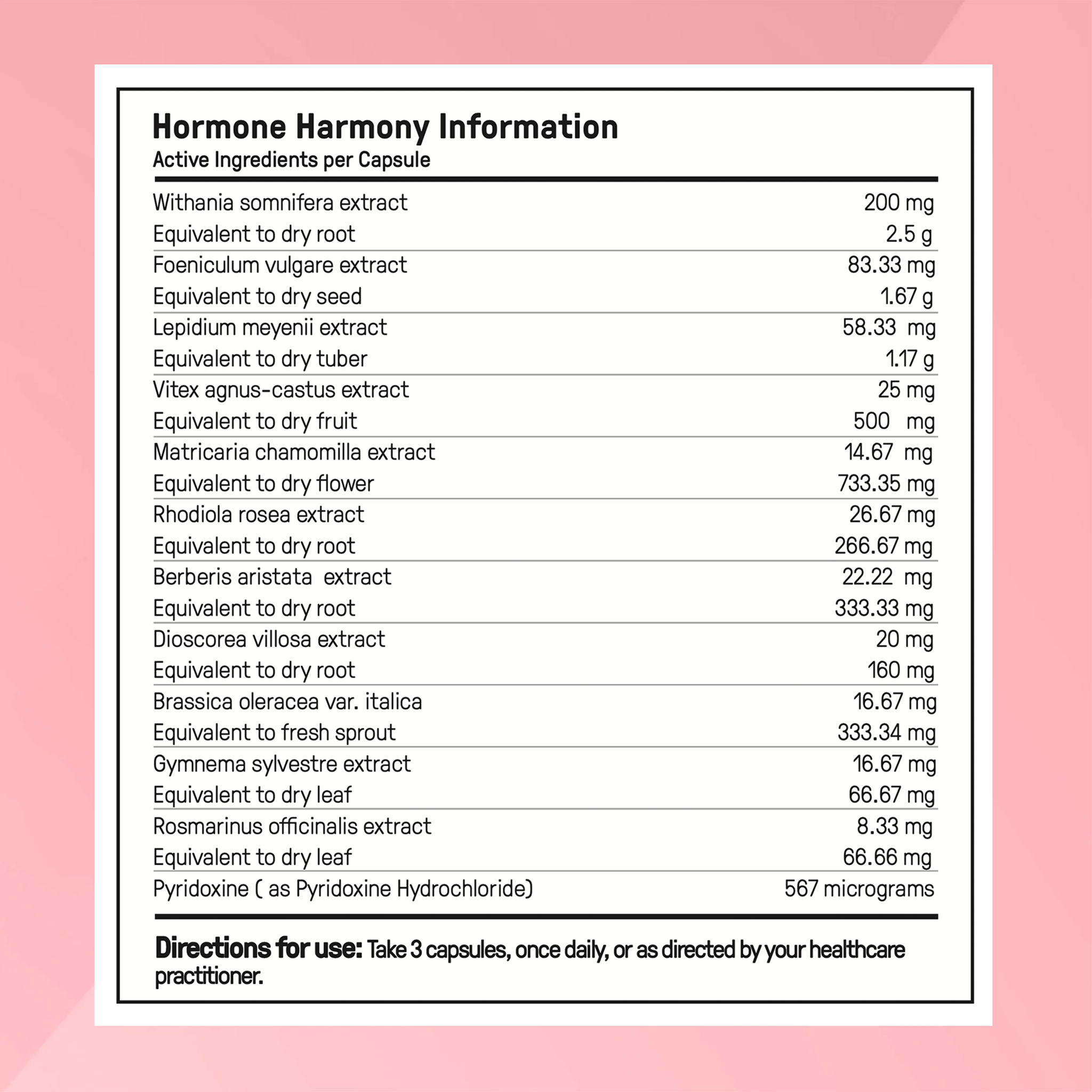 The Complete Hormone Synergy System