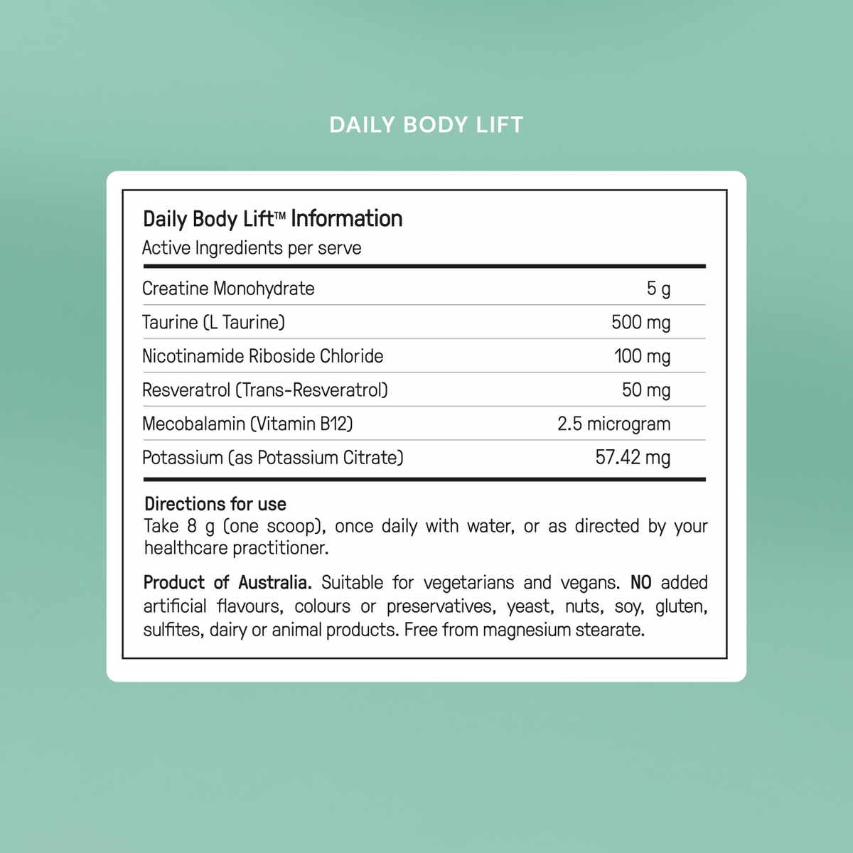 Ultimate Body Lift | Energy, Muscle & Cognitive Support – Happy Mammoth AU