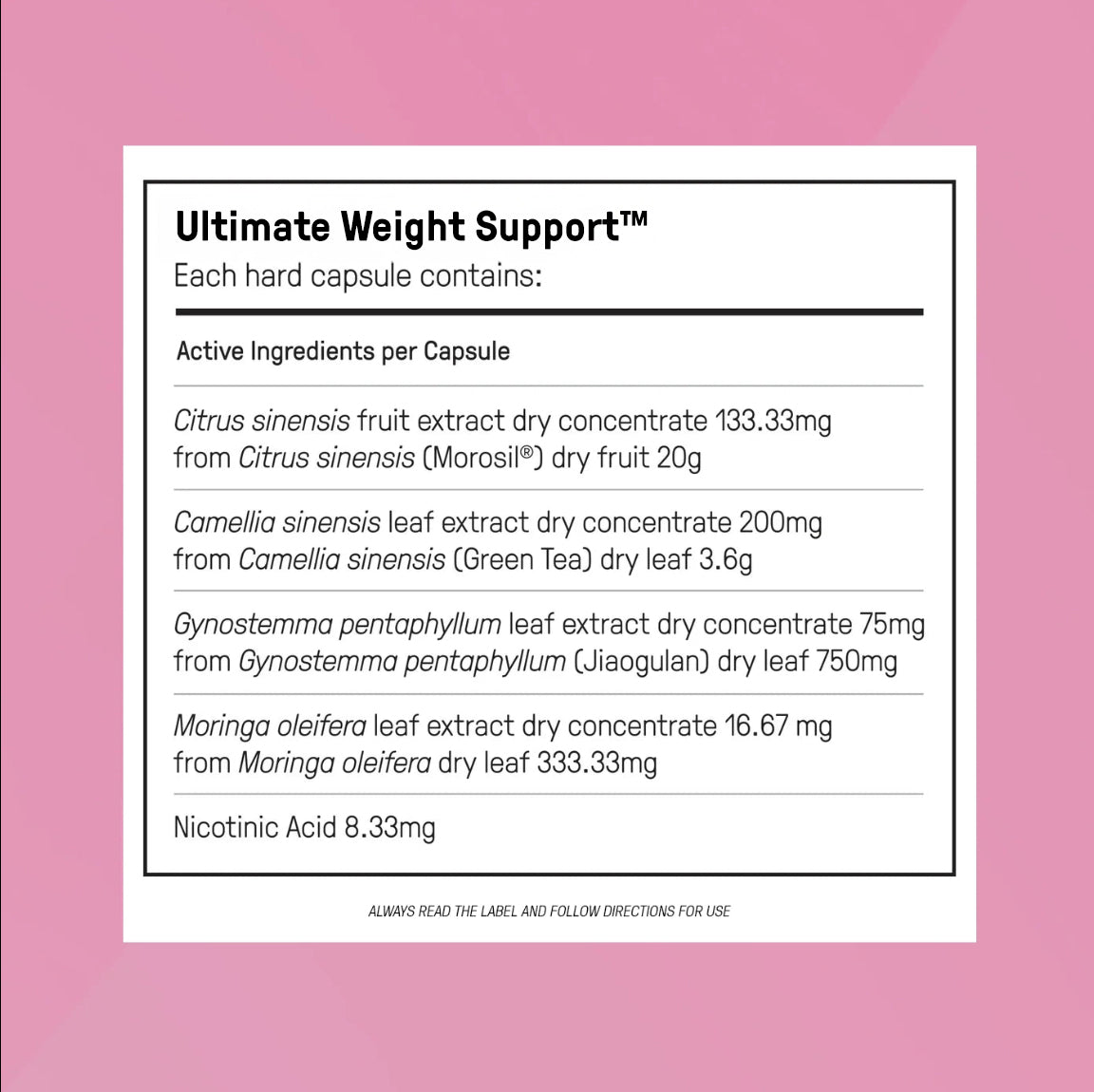Ultimate Weight Support